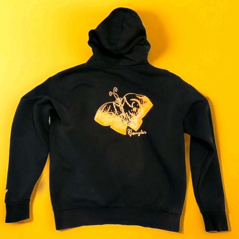 Medium Adidas Gonzales Shmoofoil hoodie - butterfly design - size M •●(read)●•